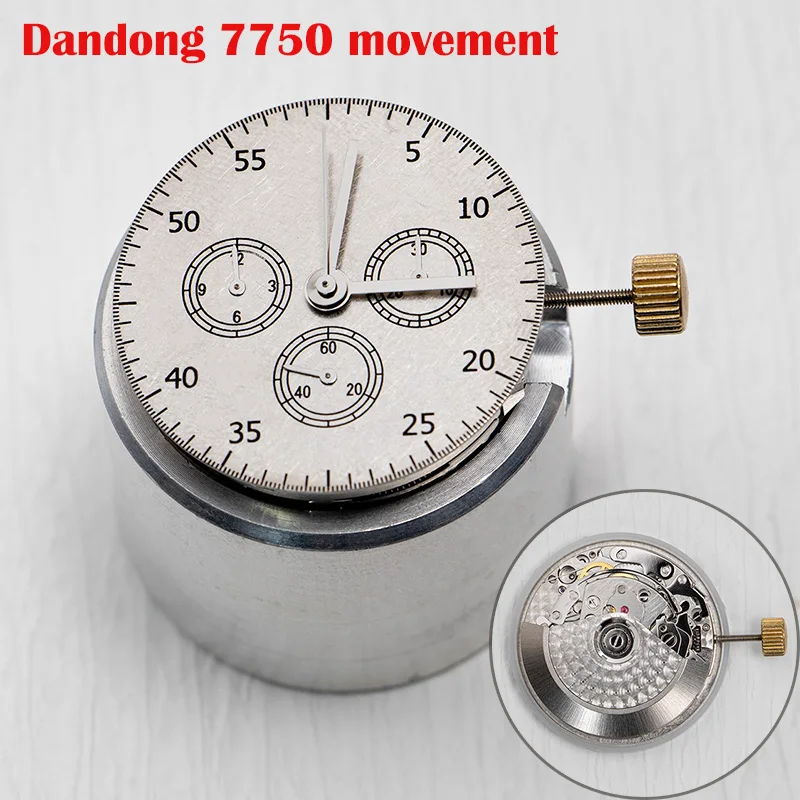 NEW Dandong 7750 movement chronograph mechanical movement clone modified watch movement ETA 7750 Movements High Accuracy Clone
NEW Dandong 7750 movement chronograph mechanical movement clone modified watch movement ETA 7750 Movements High Accuracy Clone