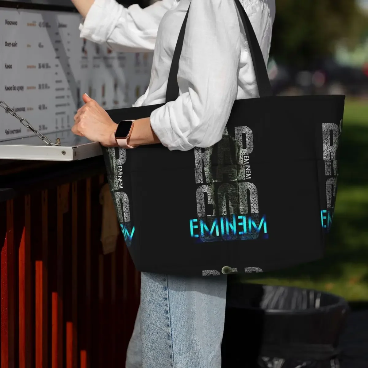 Rap God Eminem Beach Tote Bag Sport Gym Yoga Duffle Large Tote Bag Women Travel Bag Fitness bag
Rap God Eminem Beach Tote Bag Sport Gym Yoga Duffle Large Tote Bag Women Travel Bag Fitness bag