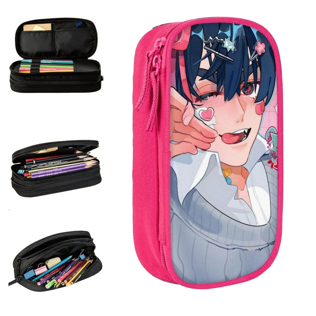Пенал в стиле аниме Alien Stage, модная сумка для ручек для студентов, большая вместительная школьная принадлежность, косметичка-карандаш
Пенал в стиле аниме Alien Stage, модная сумка для ручек для студентов, большая вместительная школьная принадлежность, косметичка-карандаш