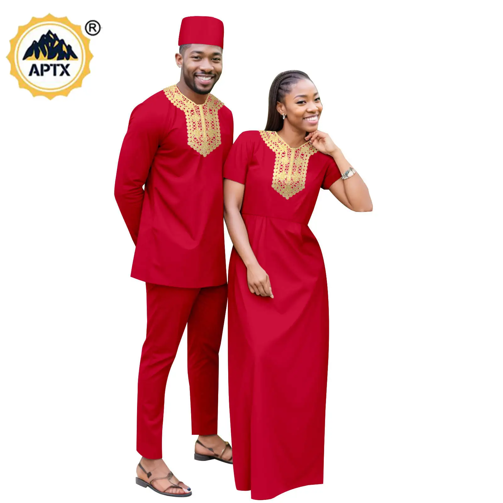 African Dresses for Women Matching Men Outfits Hat Dashiki Muslim Sets Couple Clothes Party Wedding Wear Bazin Riche 24C6002
African Dresses for Women Matching Men Outfits Hat Dashiki Muslim Sets Couple Clothes Party Wedding Wear Bazin Riche 24C6002