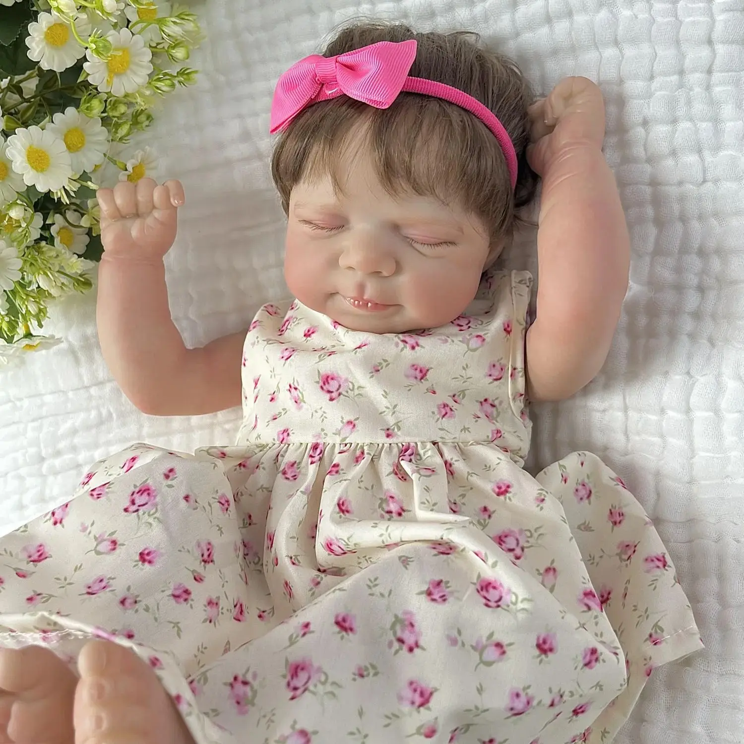 BZDOLL Full Body Vinyl Doll Handmade 48 CM 19INCH Asleep Reborn Baby Art Doll Toy for Kids Lifelike Birthday Gift
BZDOLL Full Body Vinyl Doll Handmade 48 CM 19INCH Asleep Reborn Baby Art Doll Toy for Kids Lifelike Birthday Gift