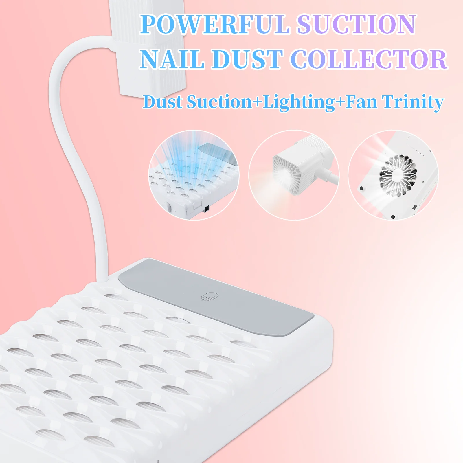 60W Nail Dust Collector Machine Nail Dust Vacuum Cleaner For Manicure Pedicure Nail Art Salon Dust Suction Remover Powerful Fan
60W Nail Dust Collector Machine Nail Dust Vacuum Cleaner For Manicure Pedicure Nail Art Salon Dust Suction Remover Powerful Fan