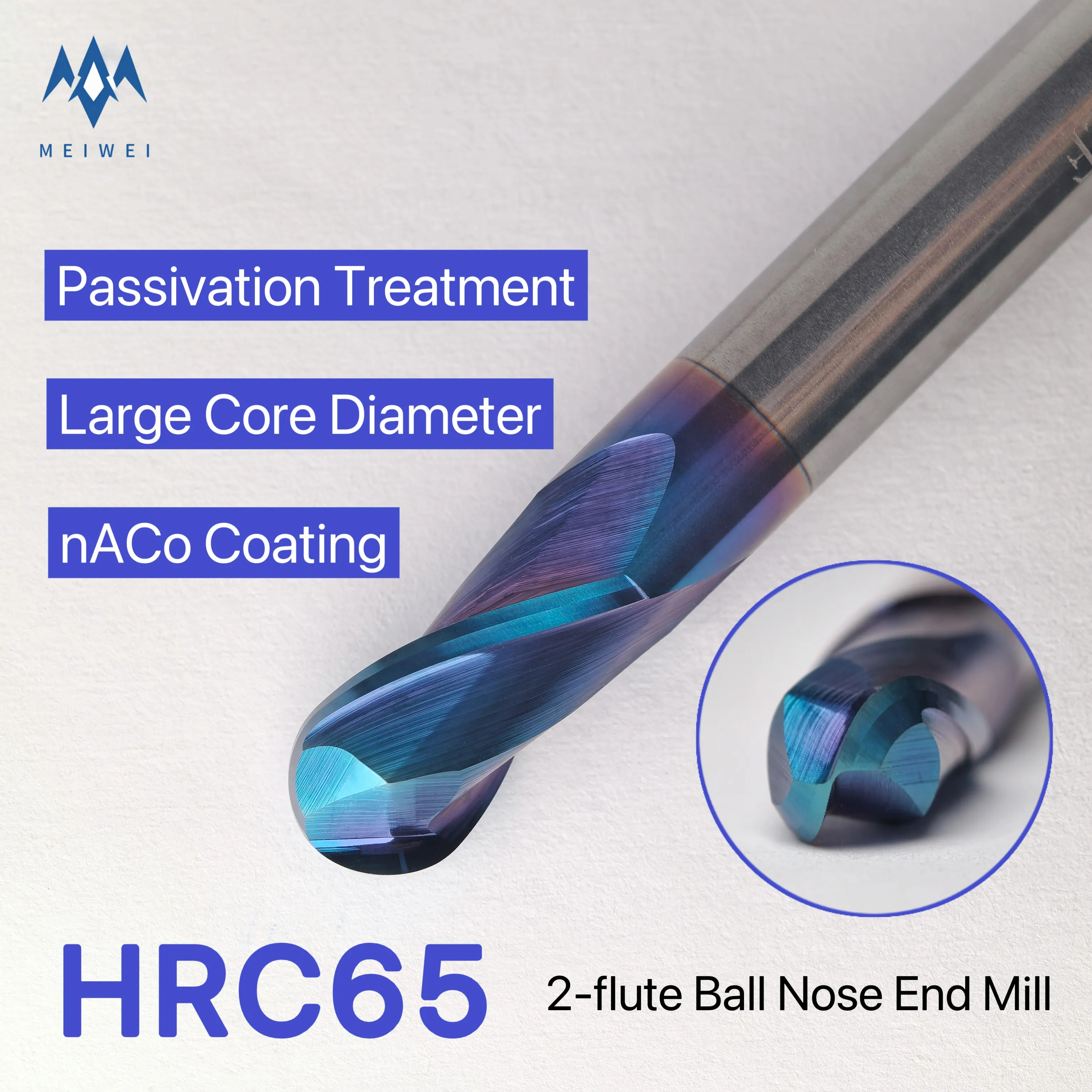 2 Flutes HRC 65 Solid Carbide Ball Nose End Mill High Perfermance Milling Cutter Coating CNC Machining Tools Router Bit
2 Flutes HRC 65 Solid Carbide Ball Nose End Mill High Perfermance Milling Cutter Coating CNC Machining Tools Router Bit