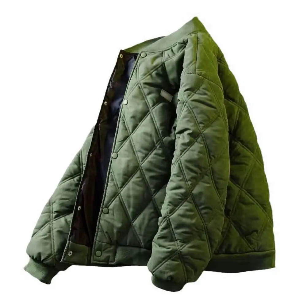 Men's Bomber Jacket Quilted Varsity Baseball Jacket Winter Warm Padded Coat Casual Loose Fit Male Outwear For Daily Street Work
Men's Bomber Jacket Quilted Varsity Baseball Jacket Winter Warm Padded Coat Casual Loose Fit Male Outwear For Daily Street Work