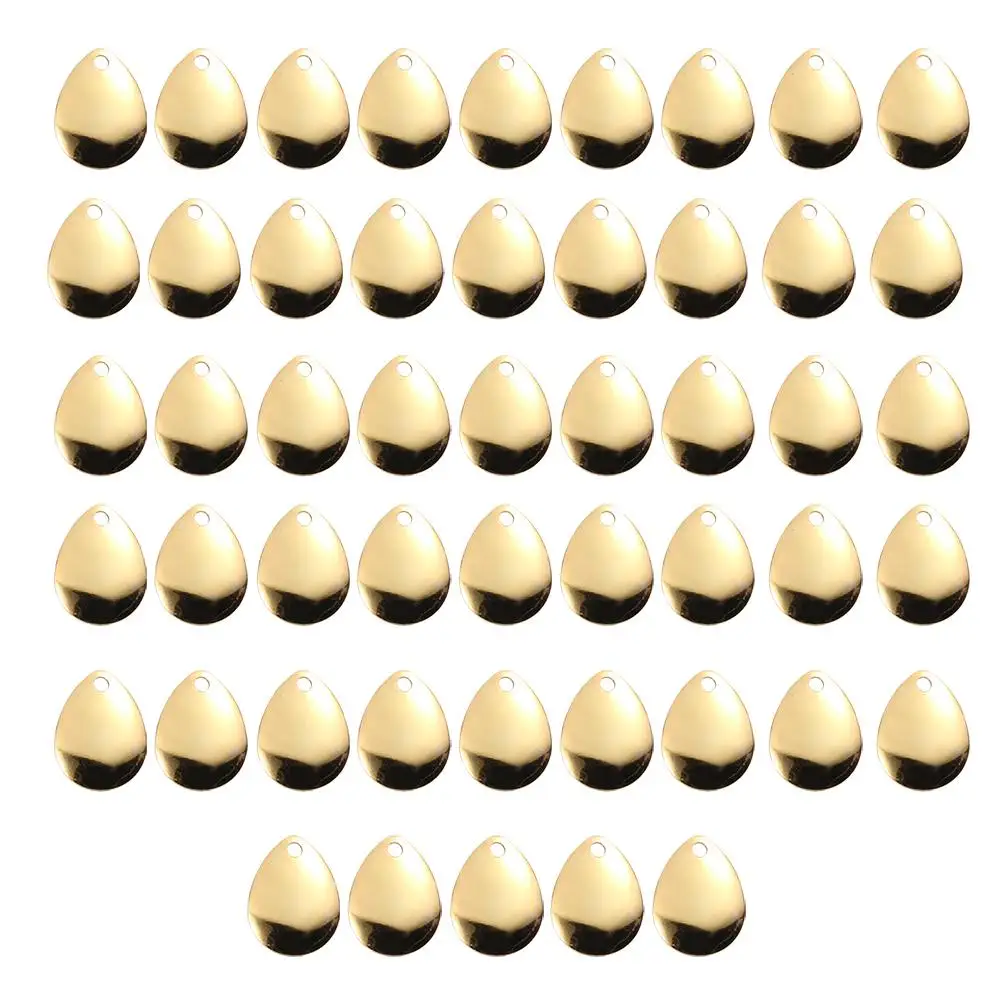 50pcs Fishing Spinner Blades Smooth Fishing Lures Making Accessories (Gold L)
50pcs Fishing Spinner Blades Smooth Fishing Lures Making Accessories (Gold L)