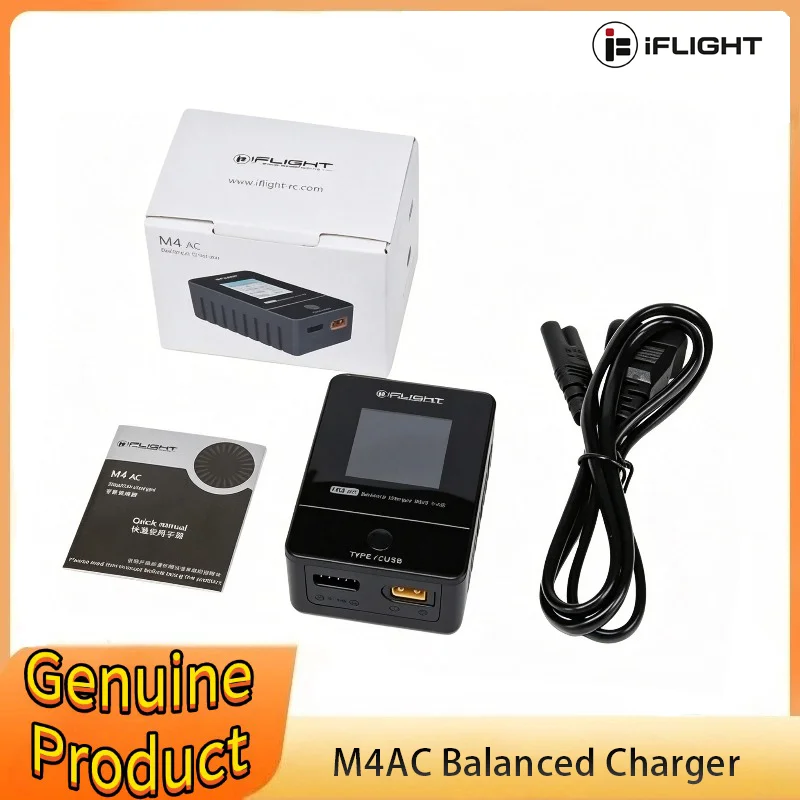 IFlight M4 AC 30W Smart Battery Balancer Charger 1-4S 2.5A LCD Display XT30 Port 100-240V for RC FPV Drone
IFlight M4 AC 30W Smart Battery Balancer Charger 1-4S 2.5A LCD Display XT30 Port 100-240V for RC FPV Drone