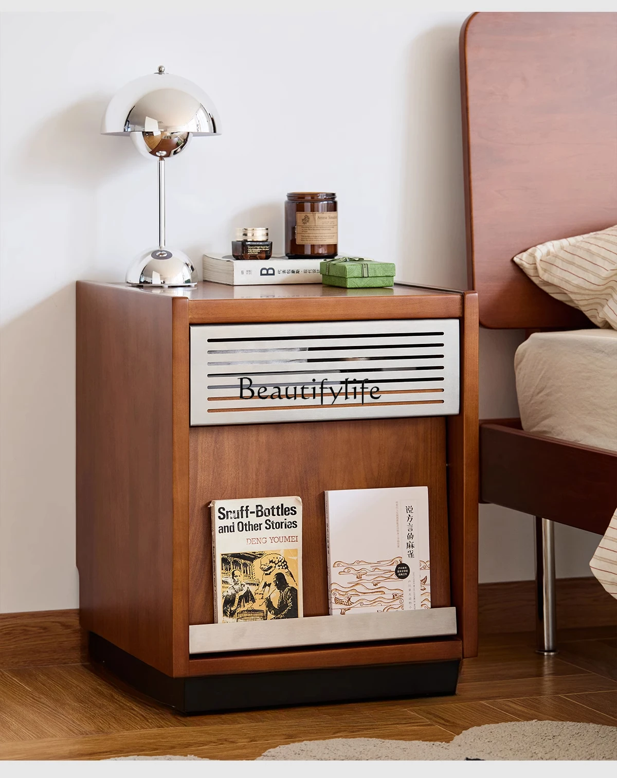 Solid wood retro bedside bedroom medieval storage locker simple household small apartment locker
Solid wood retro bedside bedroom medieval storage locker simple household small apartment locker