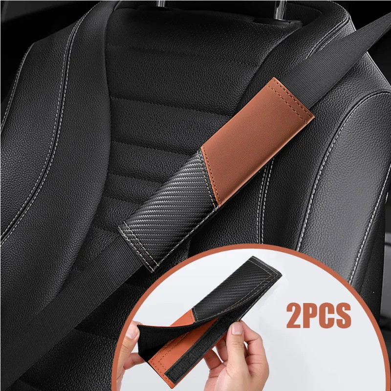 2PCS Auto Interior Accessories Car Safety Belt Padding Pad Carbon Fiber Texture Car Seat Belt Cover Shoulder Protector
2PCS Auto Interior Accessories Car Safety Belt Padding Pad Carbon Fiber Texture Car Seat Belt Cover Shoulder Protector