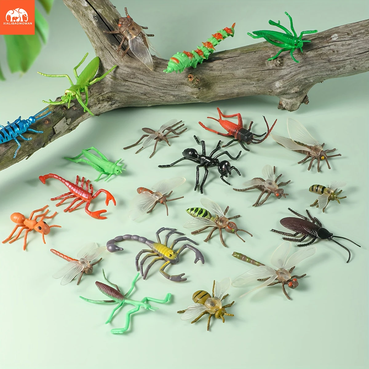 22pcs Realistic Insect Animals Model Toys Set - Educational Miniature Figurines with Butterfly, Mantis, Spider, Bee, Scorpion, a
22pcs Realistic Insect Animals Model Toys Set - Educational Miniature Figurines with Butterfly, Mantis, Spider, Bee, Scorpion, a