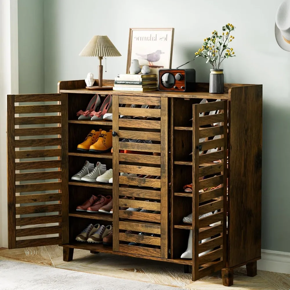 Large Shoe Cabinet with 3 Doors 6-Tier Ultra Wide Shoe Cabinet Storage for Entryway 30 Pairs Tall Shoe Organizer Cabinet
Large Shoe Cabinet with 3 Doors 6-Tier Ultra Wide Shoe Cabinet Storage for Entryway 30 Pairs Tall Shoe Organizer Cabinet