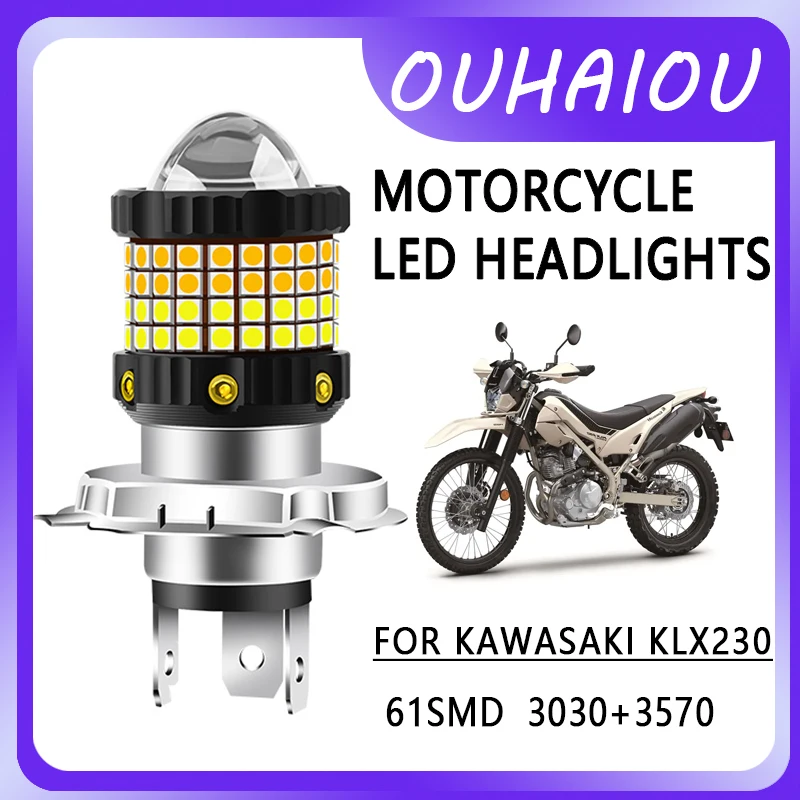FOR KAWASAKI KLX230 Motorcycle led headlight headlight H4 yellow white dual color motorcycle headlight 12-80v
FOR KAWASAKI KLX230 Motorcycle led headlight headlight H4 yellow white dual color motorcycle headlight 12-80v