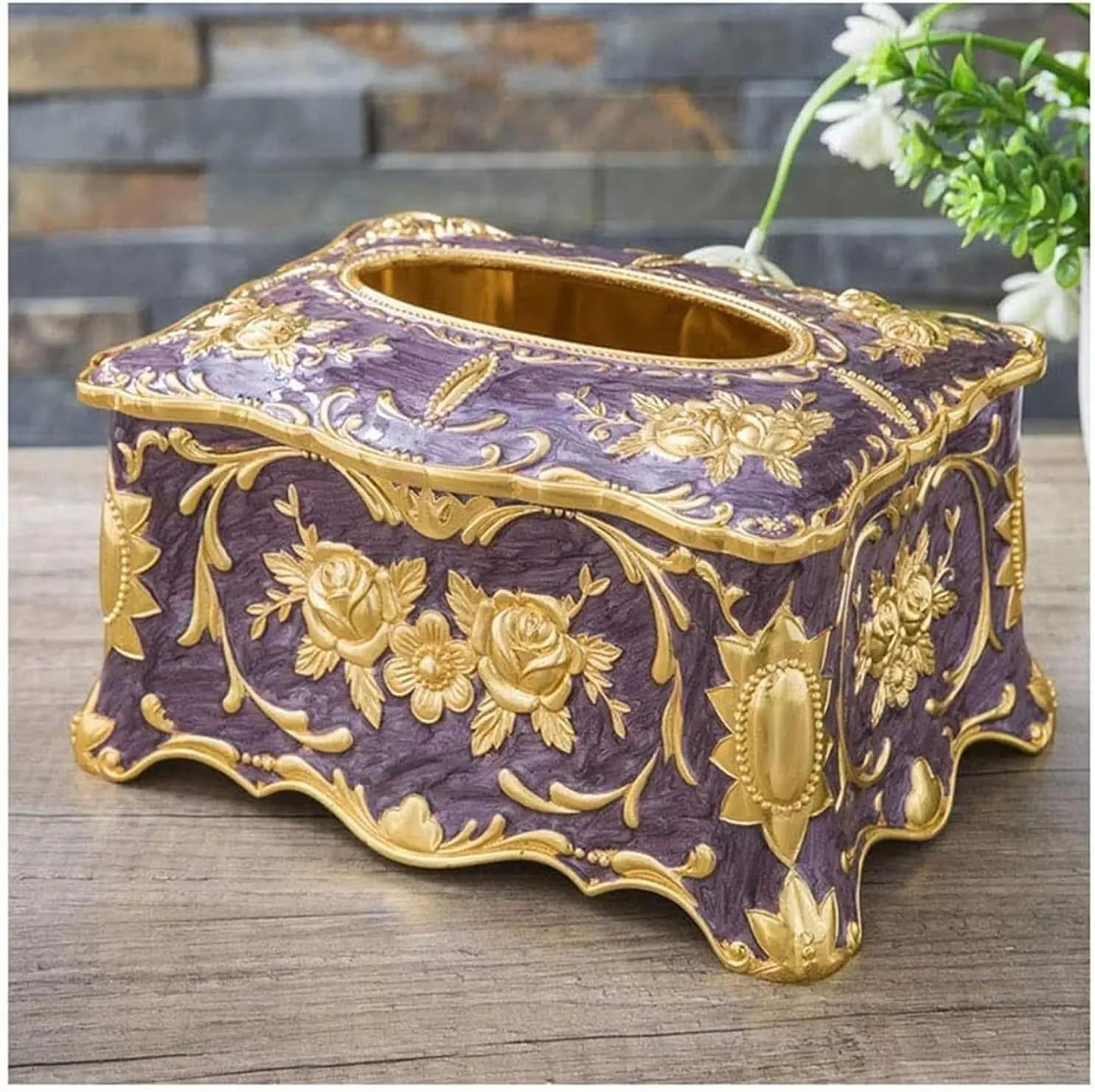 Tissue Box Magnetic Cover Retro European-Style Holder Facial Tissue Storage Box for Living Room/Bedroom/Dr
Tissue Box Magnetic Cover Retro European-Style Holder Facial Tissue Storage Box for Living Room/Bedroom/Dr