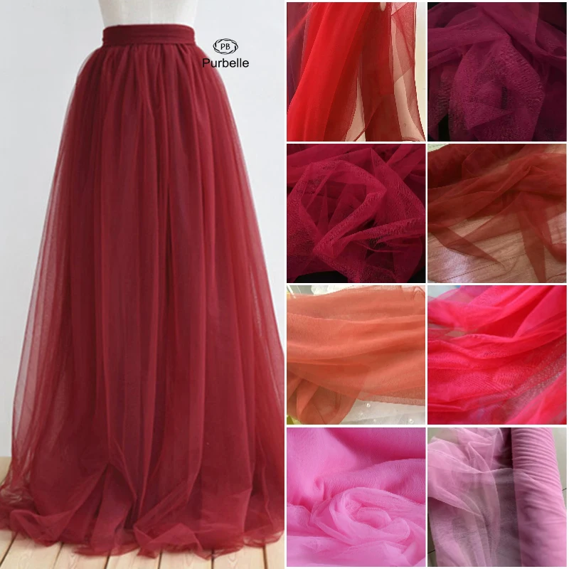 Luxury Red Burgundy Tulle Fabric - Premium Rose Mesh for Wedding Decor, Chair Covers & DIY Veil Crafting
Luxury Red Burgundy Tulle Fabric - Premium Rose Mesh for Wedding Decor, Chair Covers & DIY Veil Crafting