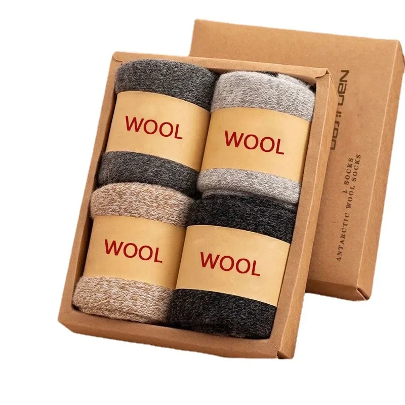 2Pairs/Men's Socks Super Thick Wool High Quality Merino Wool Socks Business Fall Winter Comfortable Mid-leg Socks Large Size Men
2Pairs/Men's Socks Super Thick Wool High Quality Merino Wool Socks Business Fall Winter Comfortable Mid-leg Socks Large Size Men
