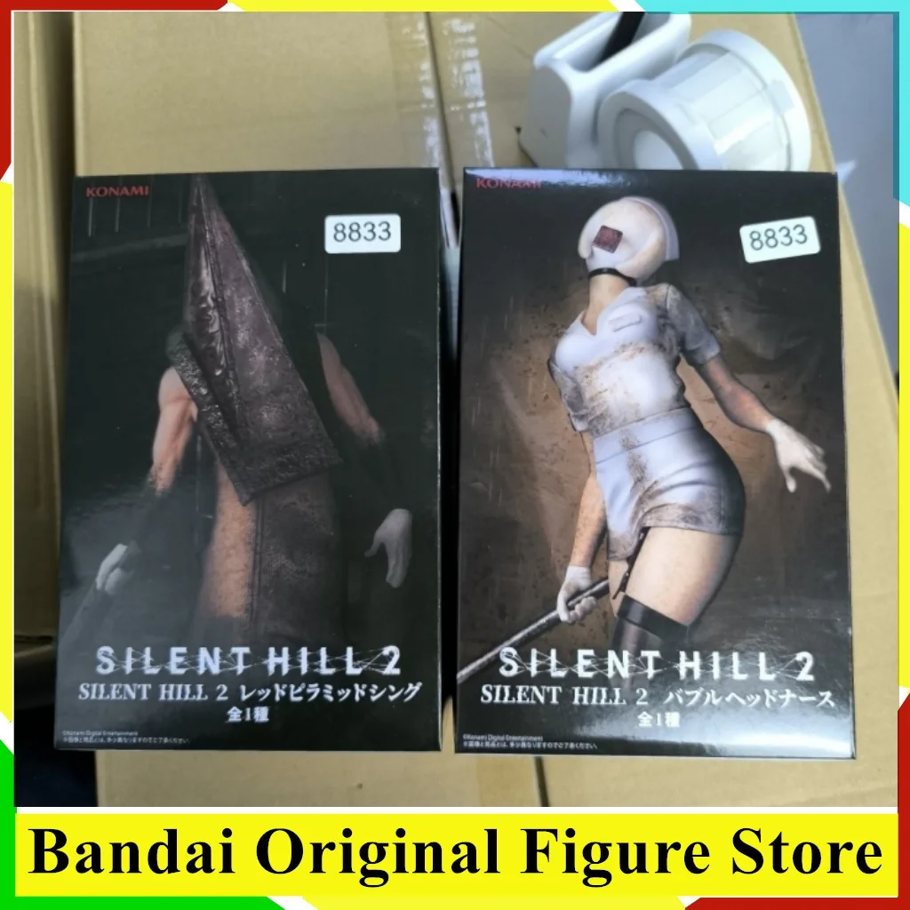 Оригинальные фигурки Konami Silent Hill: Аниме-персонажи Медсестра с пузырьковой головой и Красная Пирамида, коллекционные модели из ПВХ, декоративные фигурки Figuarts
Оригинальные фигурки Konami Silent Hill: Аниме-персонажи Медсестра с пузырьковой головой и Красная Пирамида, коллекционные модели из ПВХ, декоративные фигурки Figuarts