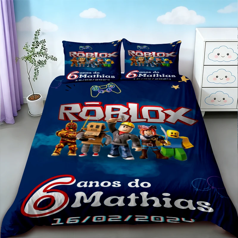 Roblox 3pcs Duvet Cover Set Teens Cartoon Bedding Set Quilt Cover Queen King Size for Bedroom Decor Home Gifts
Roblox 3pcs Duvet Cover Set Teens Cartoon Bedding Set Quilt Cover Queen King Size for Bedroom Decor Home Gifts