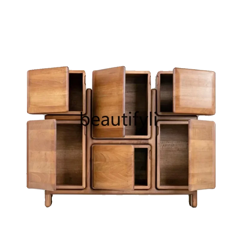 Solid wood locker Multifunctional medieval wall side cabinet Six chest cabinet
Solid wood locker Multifunctional medieval wall side cabinet Six chest cabinet