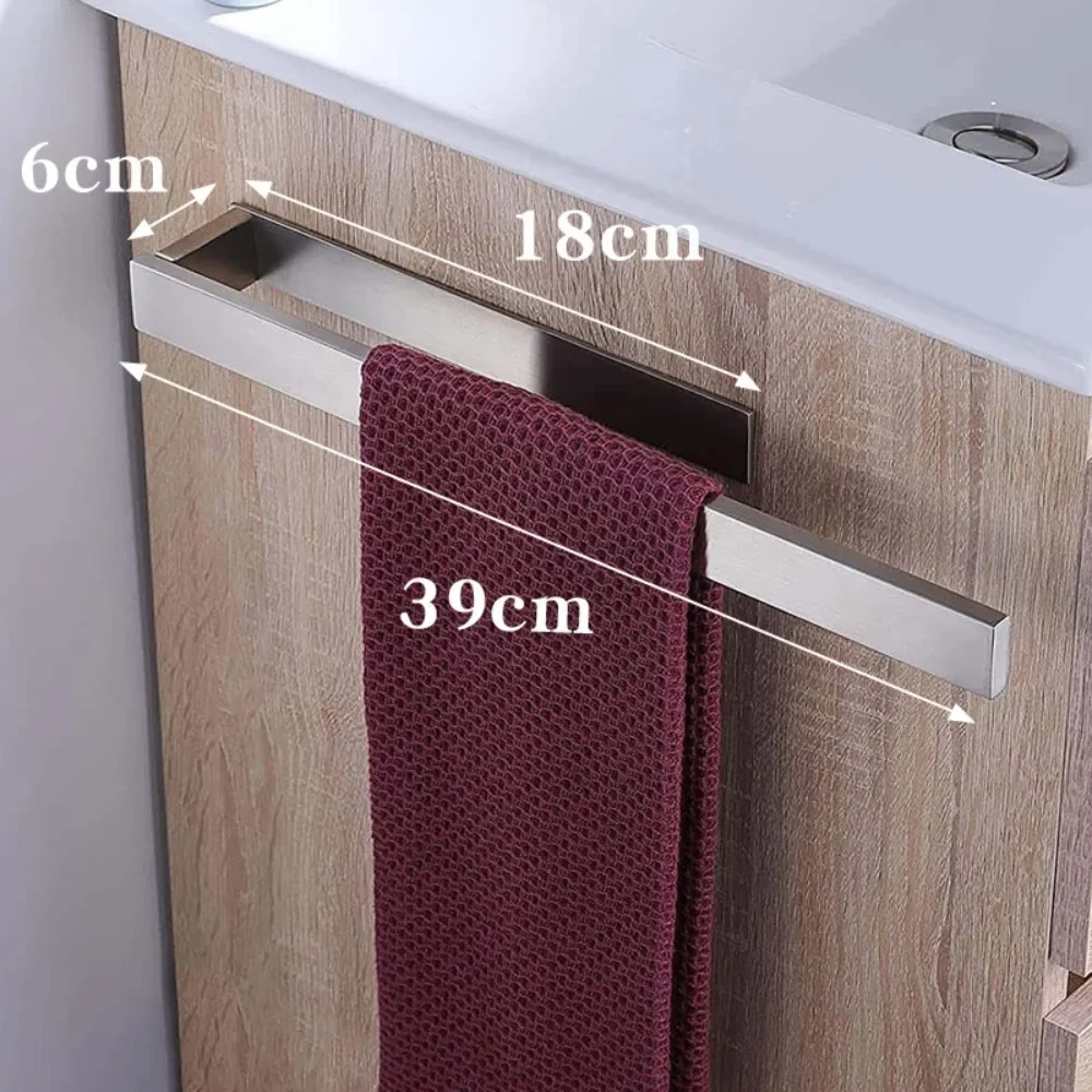 Towel rack No punching Stainless steel bathroom pendant Black household towel bar Single bar Bathroom hardware
Towel rack No punching Stainless steel bathroom pendant Black household towel bar Single bar Bathroom hardware