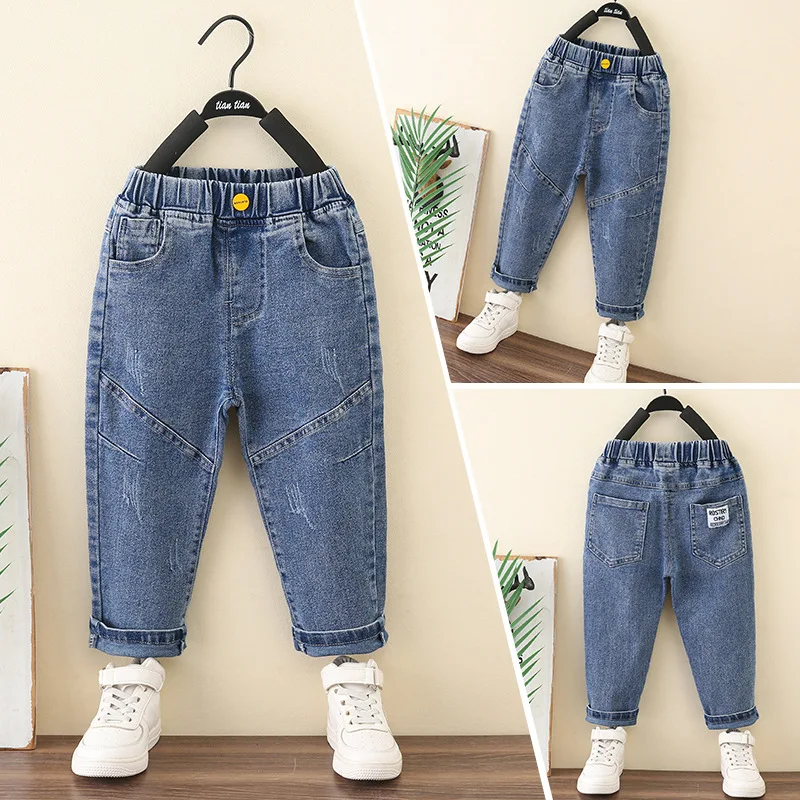 Spring Autumn Boy Jeans For Children's Jeans 2-8 Years Clothing Kids Trousers Boys Pants Boy's Straight Pants
Spring Autumn Boy Jeans For Children's Jeans 2-8 Years Clothing Kids Trousers Boys Pants Boy's Straight Pants