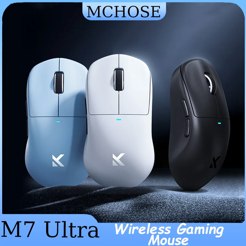 MCHOSE M7 Ultra Ergonomic Gaming Mouse Tri-Mode Bluetooth Wireless Dual 8K Lightweight Esports with PAW3395 Sensor PC Office
MCHOSE M7 Ultra Ergonomic Gaming Mouse Tri-Mode Bluetooth Wireless Dual 8K Lightweight Esports with PAW3395 Sensor PC Office