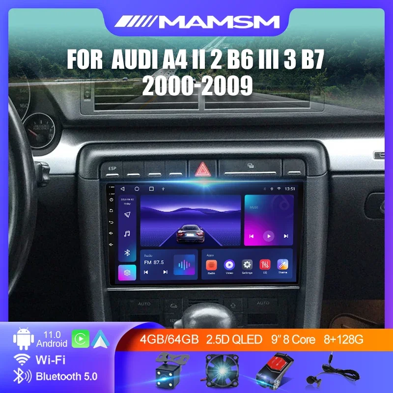 Android 12.0 Car Radio For Audi A4 II 2 B6 III 3 B7 2000 - 2009 Multimedia Player Audio GPS Navigation WiFi Video Carpaly Stereo
Android 12.0 Car Radio For Audi A4 II 2 B6 III 3 B7 2000 - 2009 Multimedia Player Audio GPS Navigation WiFi Video Carpaly Stereo