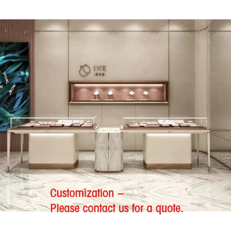 custom.Luxury & Rose Gold Jewelry Display, Premium Glass Showcase with LED Lighting High-End Jewelry Boutiques
custom.Luxury & Rose Gold Jewelry Display, Premium Glass Showcase with LED Lighting High-End Jewelry Boutiques