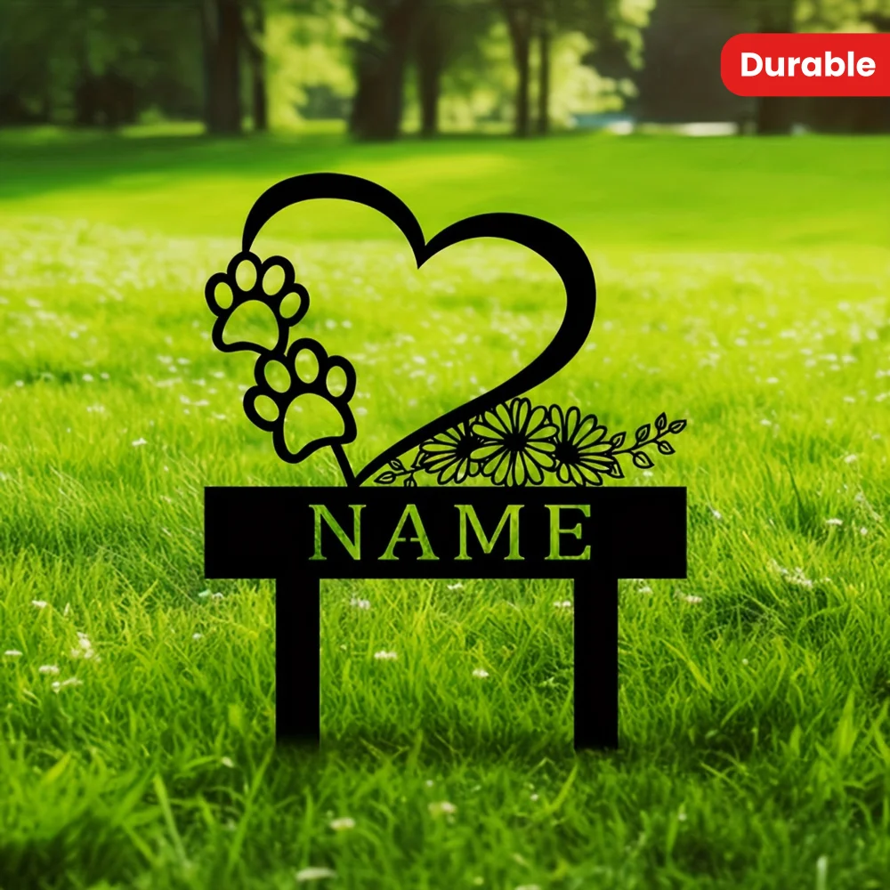 Custom Dog Memorial Heart with Paws Personalized Metal Pet Marker Garden Stake Vintage Style High-Quality Durable Outdoor Gift
Custom Dog Memorial Heart with Paws Personalized Metal Pet Marker Garden Stake Vintage Style High-Quality Durable Outdoor Gift