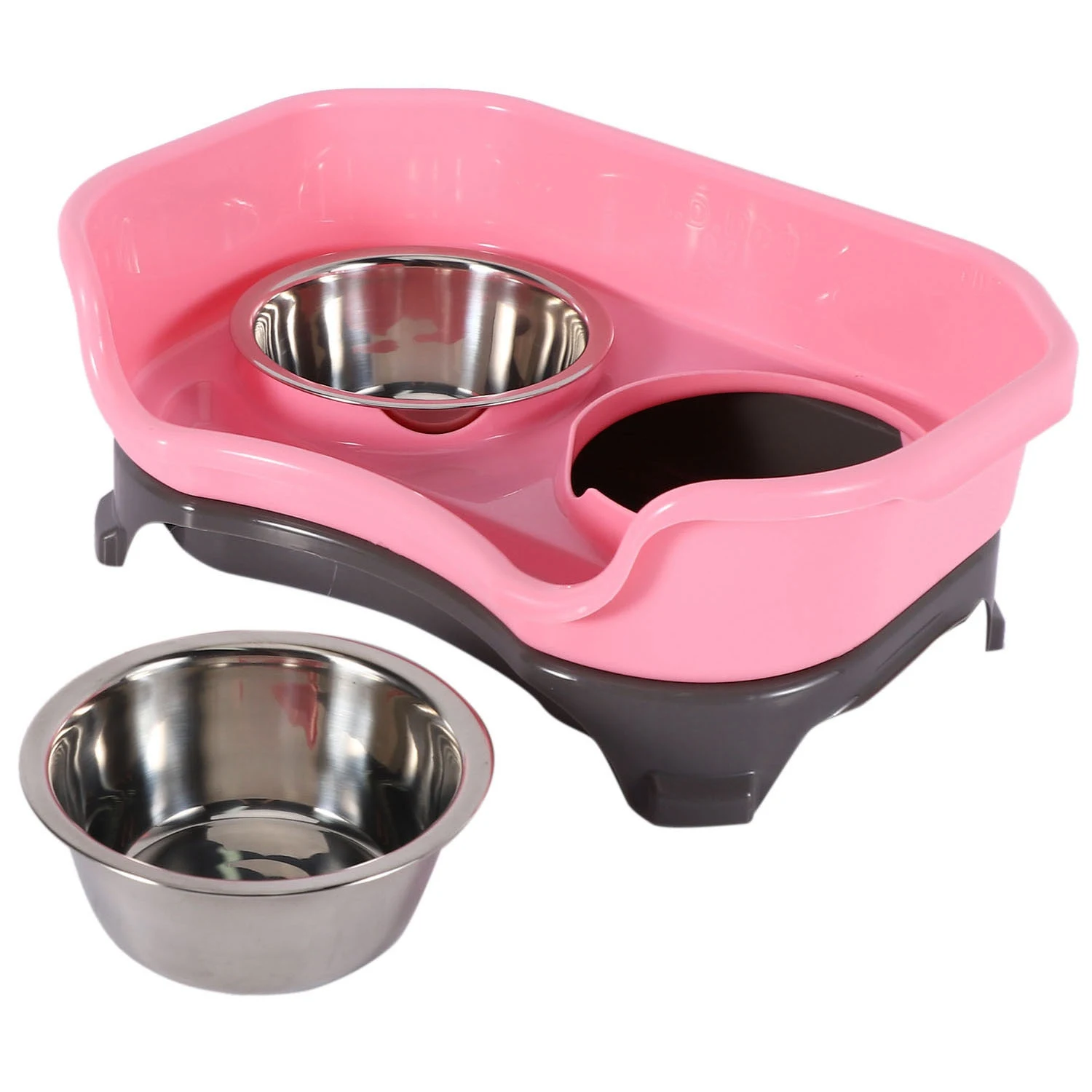 【ЭФФЕКТИВНАЯ 】Двойная чаша из нержавеющей стали с защитой от падения, более брызгозащищенная перегородка, противоскользящая посуда для собак, кошек, корм для домашних животных
【ЭФФЕКТИВНАЯ 】Двойная чаша из нержавеющей стали с защитой от падения, более брызгозащищенная перегородка, противоскользящая посуда для собак, кошек, корм для домашних животных