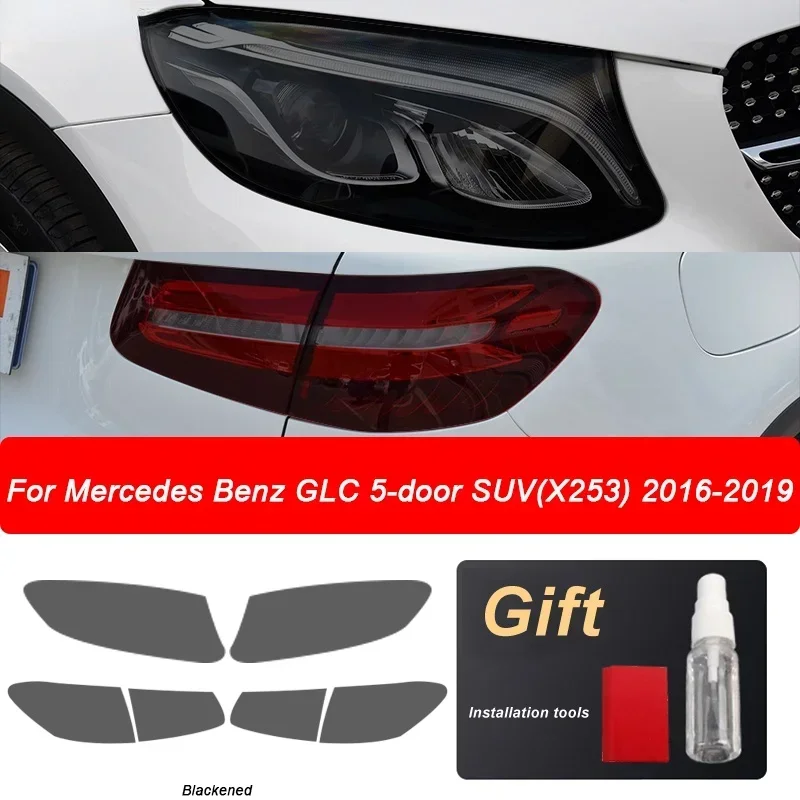 Car Headlight Protective Film Headlamp Taillight Transparent Black TPU Sticker For Mercedes Benz GLC Class SUV X253 Accessories
Car Headlight Protective Film Headlamp Taillight Transparent Black TPU Sticker For Mercedes Benz GLC Class SUV X253 Accessories