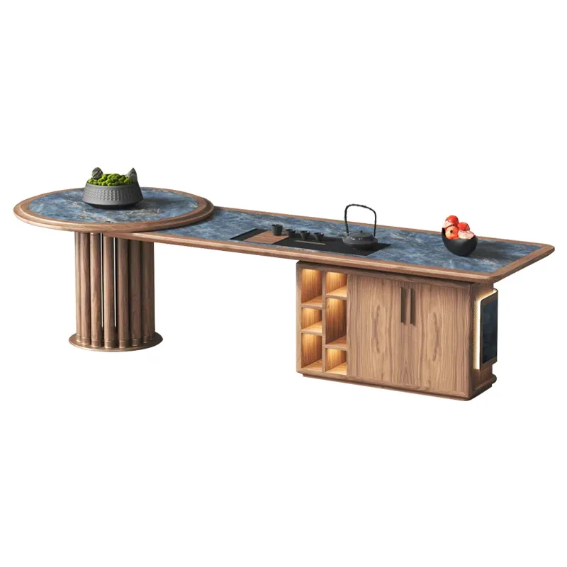 Designer light luxury solid wood tea table and chair hotel clubhouse villa tea room marble tea table long table work display
Designer light luxury solid wood tea table and chair hotel clubhouse villa tea room marble tea table long table work display