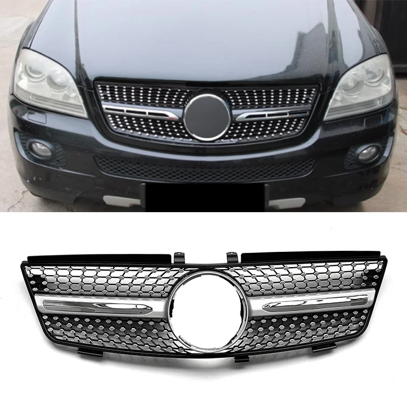 Передняя решетка для Mercedes-Benz W164 ML class ML320 ML350 ML450 ML500 2005-2008, передний бампер, гоночная решетка, аксессуары для тюнинга
Передняя решетка для Mercedes-Benz W164 ML class ML320 ML350 ML450 ML500 2005-2008, передний бампер, гоночная решетка, аксессуары для тюнинга