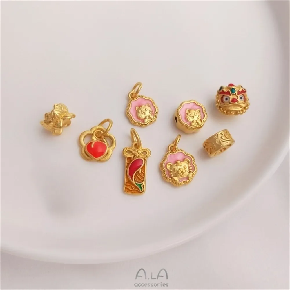 Sand Gold Drop Oil Strong Color DIY Accessories Awakening Lion Tiger Birth Year Pendant Lotus Bead Bracelet Jewelry Pendant
Sand Gold Drop Oil Strong Color DIY Accessories Awakening Lion Tiger Birth Year Pendant Lotus Bead Bracelet Jewelry Pendant