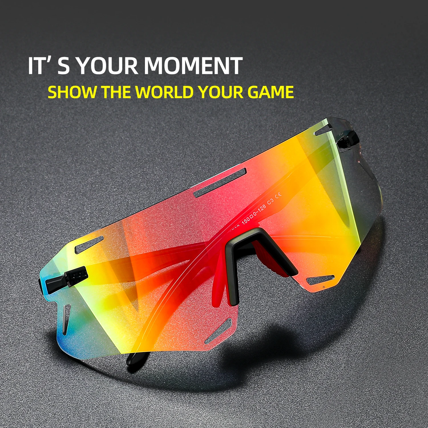 Outdoor Cycling Sunglasses, Sports Riding Glasses Mountaineering Night Riding Sunglasses One-Piece Protective Windproof Goggles
Outdoor Cycling Sunglasses, Sports Riding Glasses Mountaineering Night Riding Sunglasses One-Piece Protective Windproof Goggles