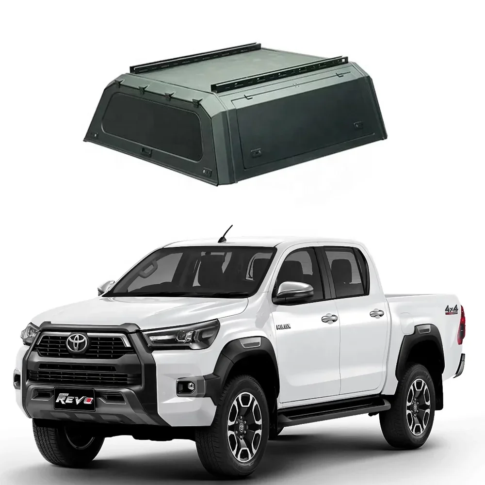 4x4 Aluminum Alloy Steel Single Dual Cab Pickup Truck Bed Hardtop Topper Canopy for Toyota Hilux Vigo Revo 2005-2014 2015-2021
4x4 Aluminum Alloy Steel Single Dual Cab Pickup Truck Bed Hardtop Topper Canopy for Toyota Hilux Vigo Revo 2005-2014 2015-2021