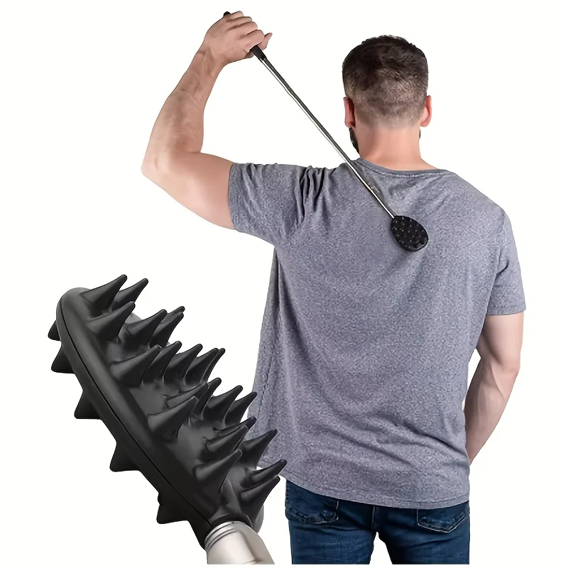 Adjustable Cactus Back Scratcher with 1/4" And 1/2" Extendable Spurs Heavy-Duty PVC Itch Relief Stick Portable Back Massager
Adjustable Cactus Back Scratcher with 1/4" And 1/2" Extendable Spurs Heavy-Duty PVC Itch Relief Stick Portable Back Massager