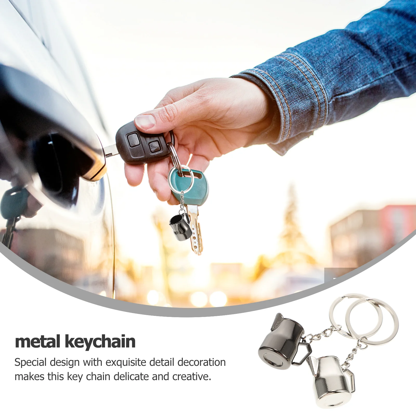 2 Pcs Gifts Metal Keychain Bag Ring Cup Pendant Coffee Charm Decorate Kawaii Party Favor
2 Pcs Gifts Metal Keychain Bag Ring Cup Pendant Coffee Charm Decorate Kawaii Party Favor