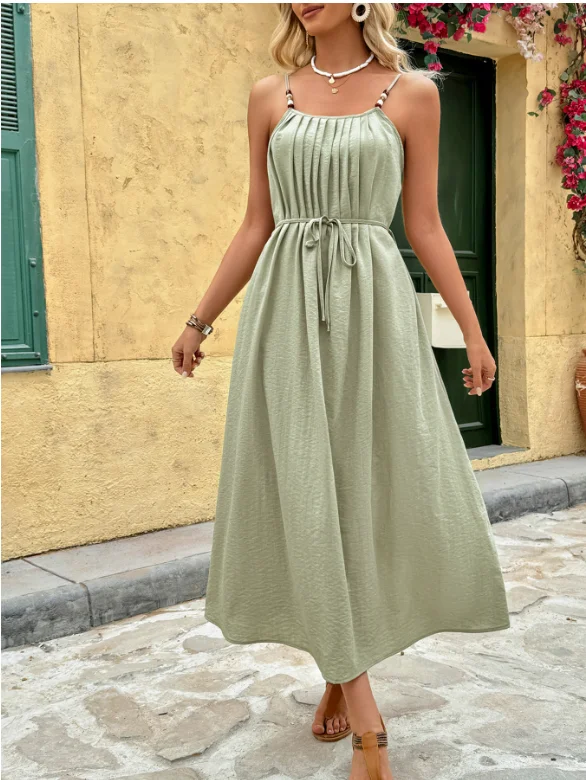 Women Dresses New Sleeveless Lace Up Ethnic Style Fake Dress for Women's Wear Summer Fashion Female Loose Waist A-Line Dresses
Women Dresses New Sleeveless Lace Up Ethnic Style Fake Dress for Women's Wear Summer Fashion Female Loose Waist A-Line Dresses