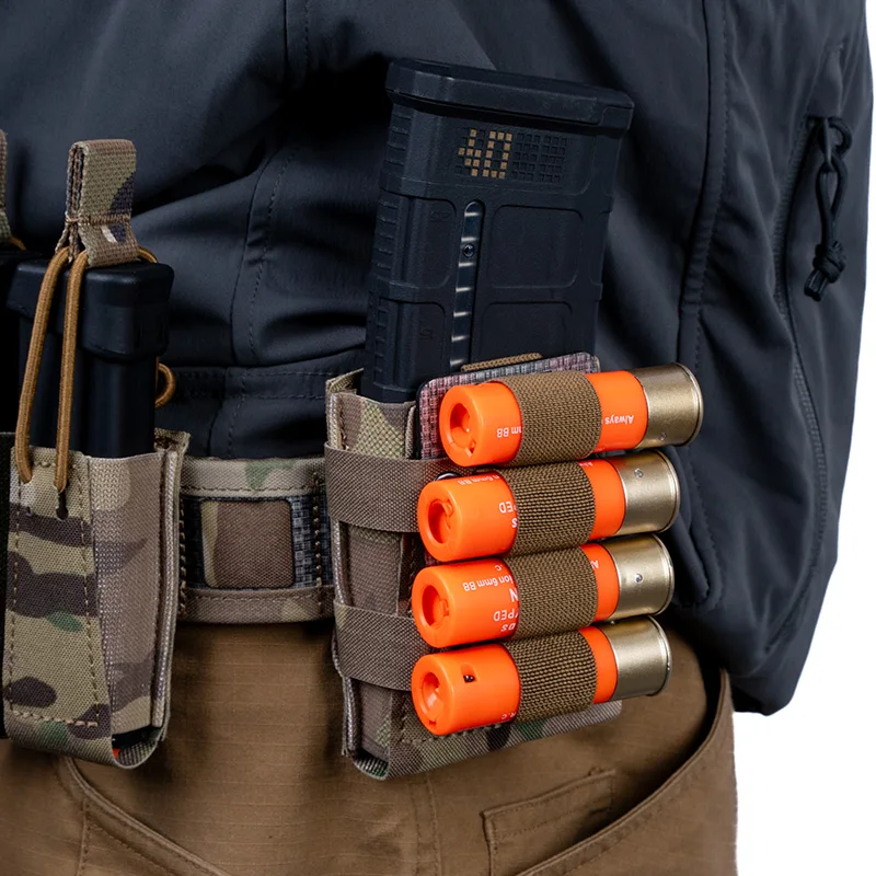 Tactical Elastic Rope Fixation for 5.56 Single Magazine Pouch Molle Mag Holster Acessory with 4 Shotgun Shell Holder
Tactical Elastic Rope Fixation for 5.56 Single Magazine Pouch Molle Mag Holster Acessory with 4 Shotgun Shell Holder
