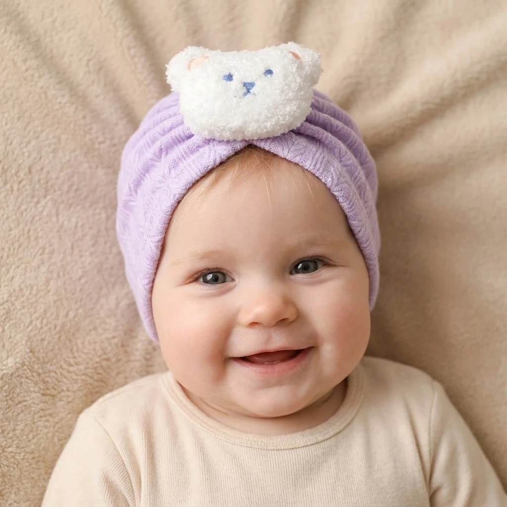 Cute Little Bear Baby Hat - Warm Comfortable Seamless Infant Cap for Autumn And Winter Newborn Headwear
Cute Little Bear Baby Hat - Warm Comfortable Seamless Infant Cap for Autumn And Winter Newborn Headwear