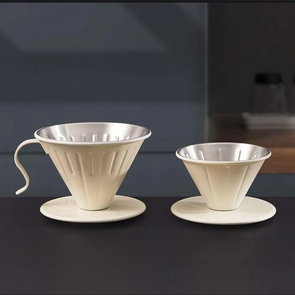 304 Stainless Steel Coffee Filter Cone 3D Flow Design 2 Sizes Pour Over Coffee Maker Heat-resistant Anti-scald Handle
304 Stainless Steel Coffee Filter Cone 3D Flow Design 2 Sizes Pour Over Coffee Maker Heat-resistant Anti-scald Handle