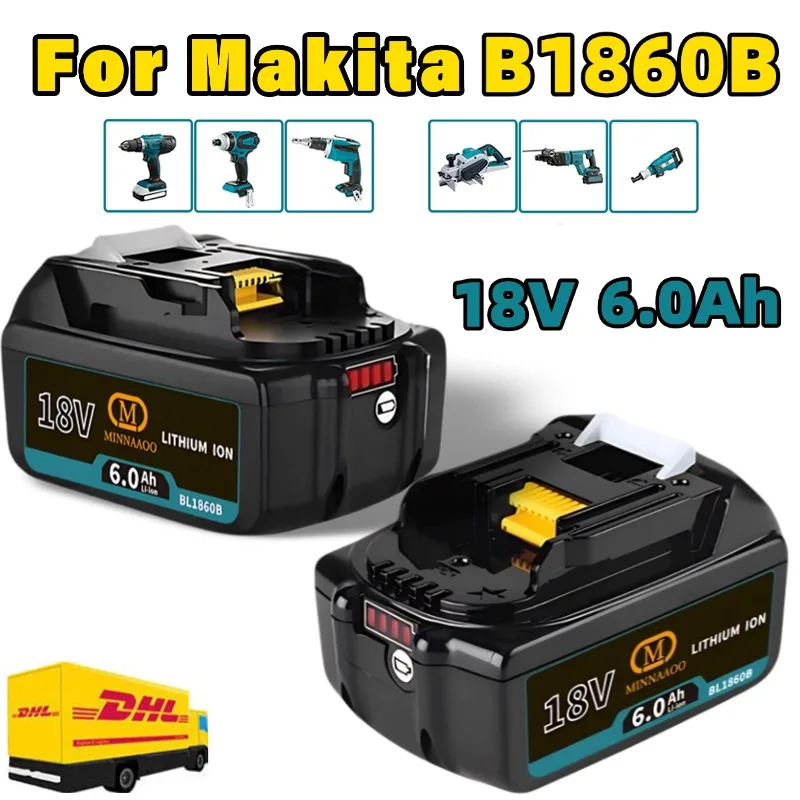 100% NEW For Makita 18V Battery 6Ah Rechargeable for BL1840 BL1850B Drills NEW 100% Original For Makita 18V Battery
100% NEW For Makita 18V Battery 6Ah Rechargeable for BL1840 BL1850B Drills NEW 100% Original For Makita 18V Battery