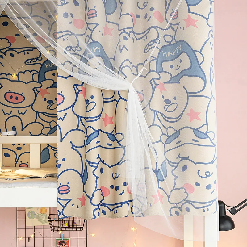 Student Dormitory Bed Curtains, Thickened and Strong Blackout, Upper Bunk Dormitory Ins Mosquito Net, Integrated Lower Bunk Bed
Student Dormitory Bed Curtains, Thickened and Strong Blackout, Upper Bunk Dormitory Ins Mosquito Net, Integrated Lower Bunk Bed