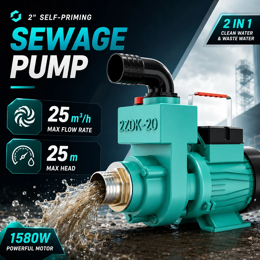 ZDK Self-Priming Pumps Sewage Pumps High-Flow Household Water Pumps and Centrifugal Pumps for Agricultural Septic Tank Drainage
ZDK Self-Priming Pumps Sewage Pumps High-Flow Household Water Pumps and Centrifugal Pumps for Agricultural Septic Tank Drainage