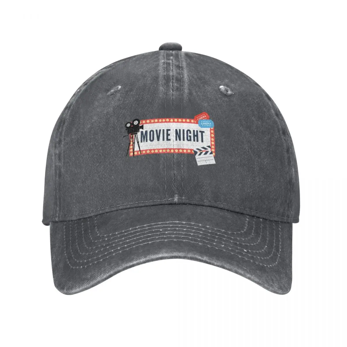 MOVIE NIGHT T-SHIRT DESIGN Baseball Cap Military Tactical Cap Uv Protection Solar Hat Beach Bag Women Men's
MOVIE NIGHT T-SHIRT DESIGN Baseball Cap Military Tactical Cap Uv Protection Solar Hat Beach Bag Women Men's