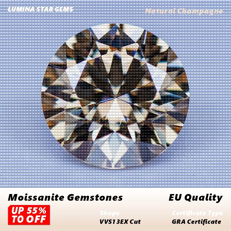L-Moissanite Stone Natural Champagne Color Round Cut Charms Gemstone For Jewelry Setting&Custom With Certificate
L-Moissanite Stone Natural Champagne Color Round Cut Charms Gemstone For Jewelry Setting&Custom With Certificate