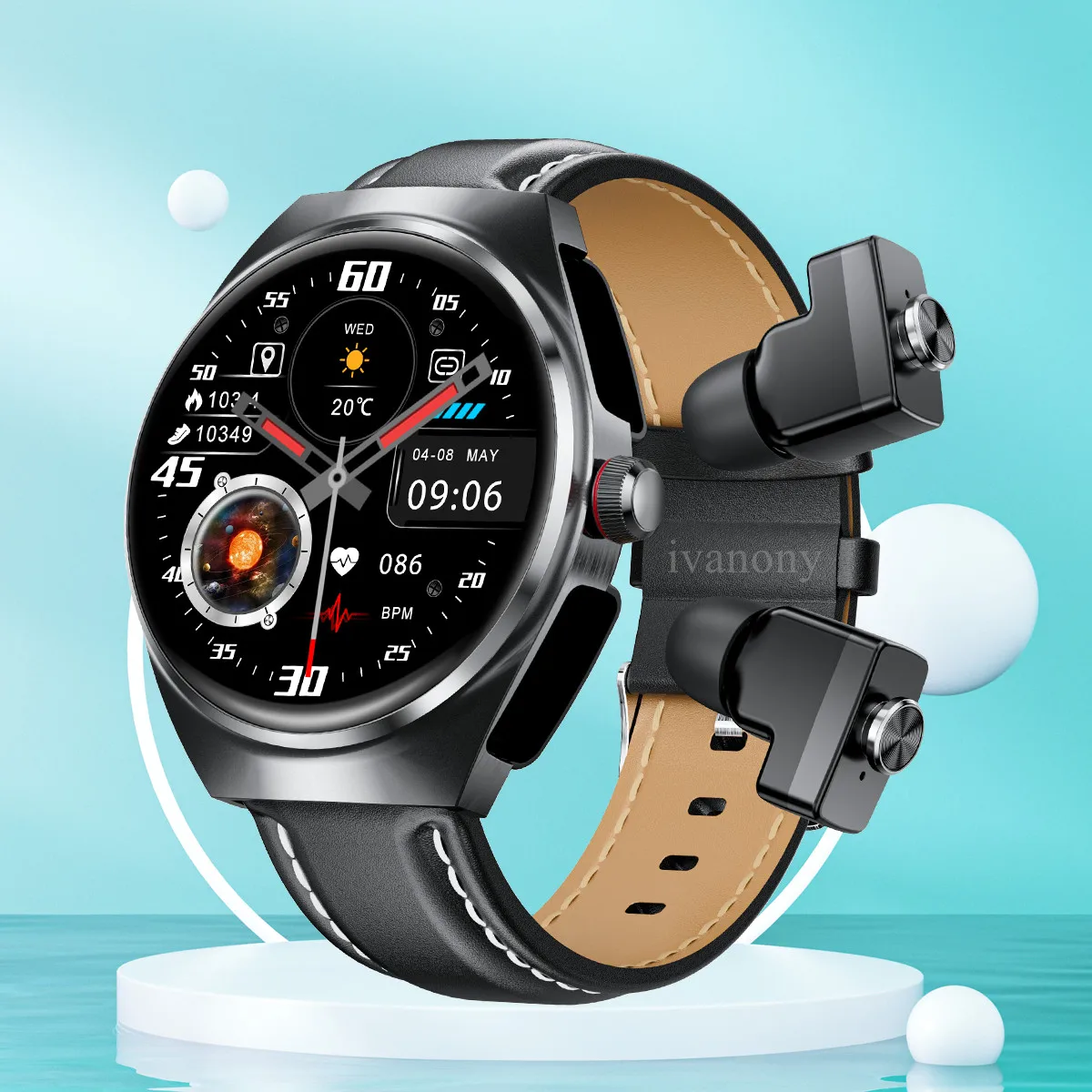 Smart Watch 2 in 1 with Earphone Bluetooth Call Voice Assistant Message Notification Game1.53inch IPS Screen for Android IOS
Smart Watch 2 in 1 with Earphone Bluetooth Call Voice Assistant Message Notification Game1.53inch IPS Screen for Android IOS