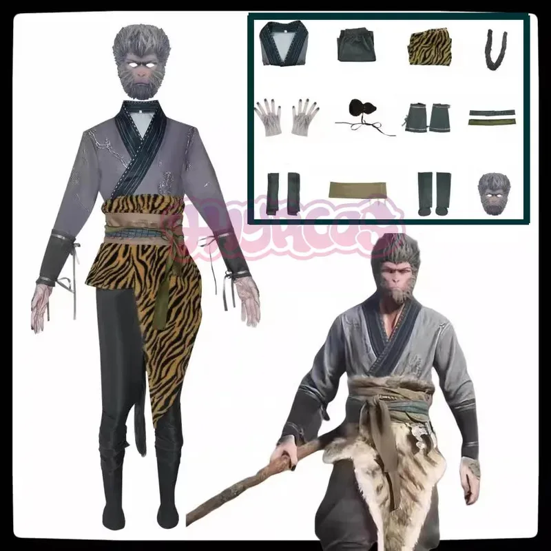 Black Myth Cosplay The Destined One Adults Anime Game Role Playing Costume Halloween Wukong Fancy Stage Costumes goi/6
Black Myth Cosplay The Destined One Adults Anime Game Role Playing Costume Halloween Wukong Fancy Stage Costumes goi/6