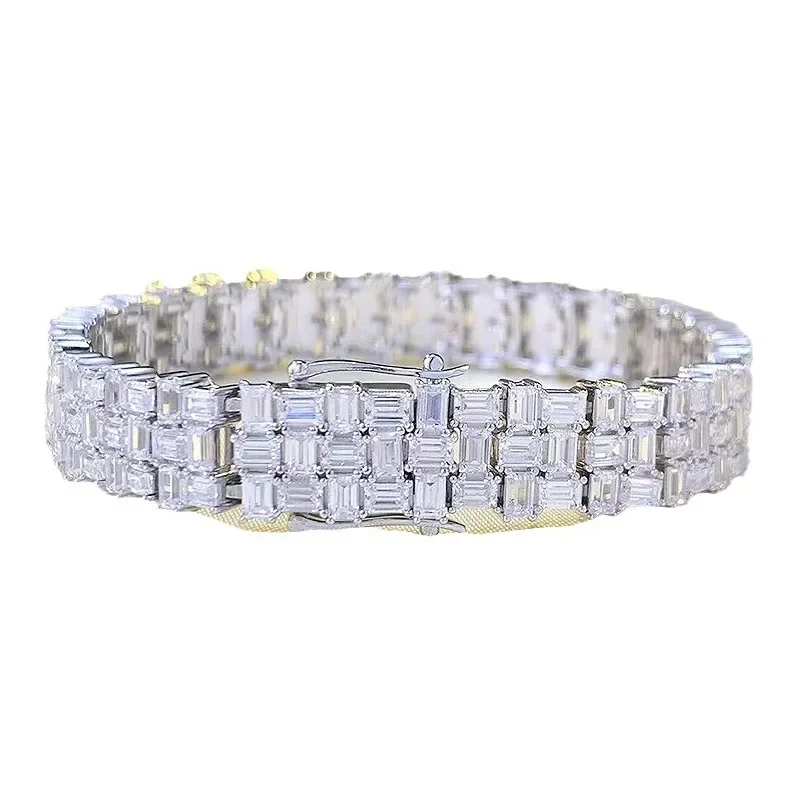2024 New 925 Silver Luxury Set with Full Diamond Square Bracelet, Female Impossible Design, European and American Wedding Jewelr
2024 New 925 Silver Luxury Set with Full Diamond Square Bracelet, Female Impossible Design, European and American Wedding Jewelr