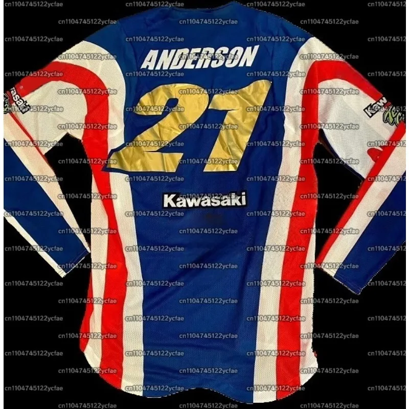 Кавасаки # Мужская футболка 21ANDERSON Motorcycle Racing Team с длинным рукавом, весенне-осенняя мужская футболка, новинка 2025 года, спортивная дышащая футболка
Кавасаки # Мужская футболка 21ANDERSON Motorcycle Racing Team с длинным рукавом, весенне-осенняя мужская футболка, новинка 2025 года, спортивная дышащая футболка