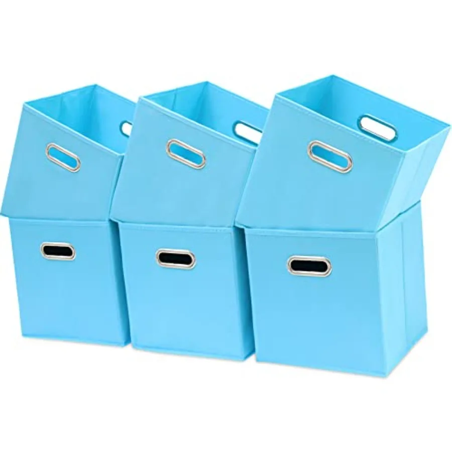 Fabric Cubby Storage Bins - 13x13x13 Inch, Foldable Cube Organizer Bins with Dual Handles - Set of 6
Fabric Cubby Storage Bins - 13x13x13 Inch, Foldable Cube Organizer Bins with Dual Handles - Set of 6